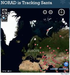 Il radar della difesa aereospaziale di Stati Uniti e Canada rileva la slitta di Babbo Natale