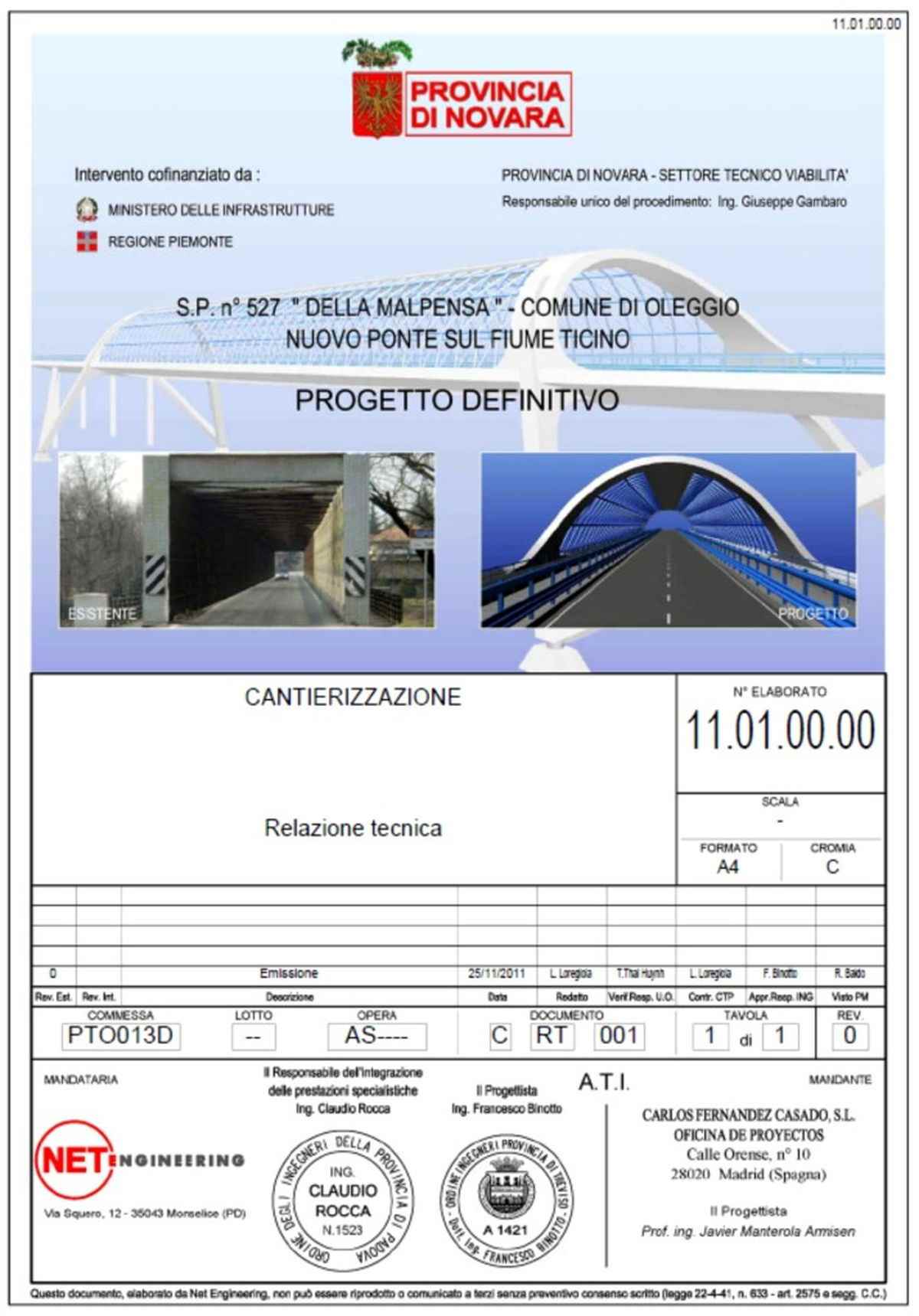 ponte sul ticino. Un nuovo ponte sul Ticino a Oleggio - 12/04/2013