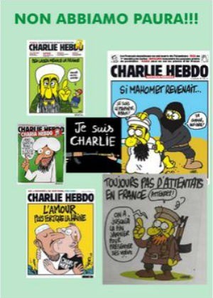 la risposta della Lega Nord all'atentato di Parigi a Charlie Hebdo