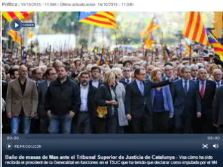 I giudici accusano artur mas in Catalogna