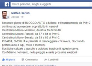 Matteo Salvini e il pm10 di giuliano pisapia