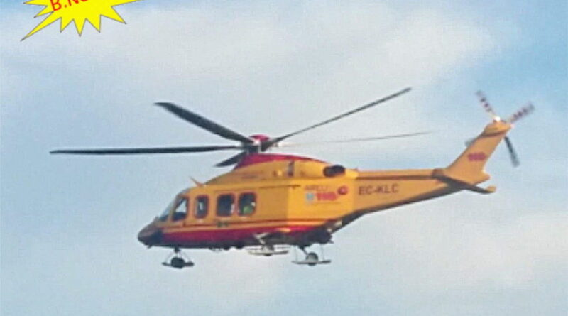 incidente. Incidente stradale a Lainate. Ciclista in ospedale con l'elicottero - 10/05/2023