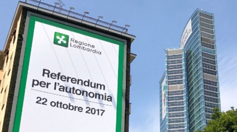 referendum. Referendum Autonomia. Maroni: "in soffitta schede e matite copiative" - 27/07/2017