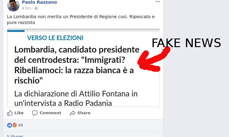 Paolo Razzano e le Fake News