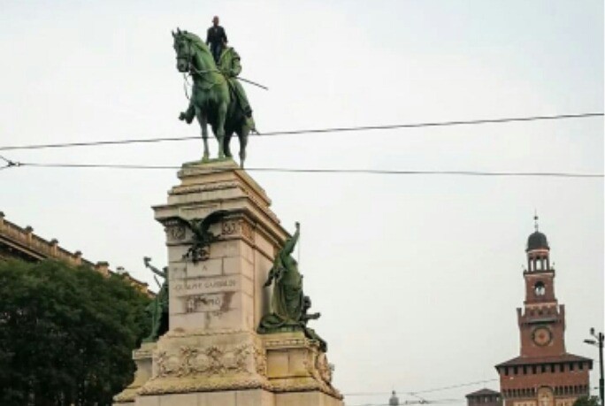 Cairoli statua Garibaldi