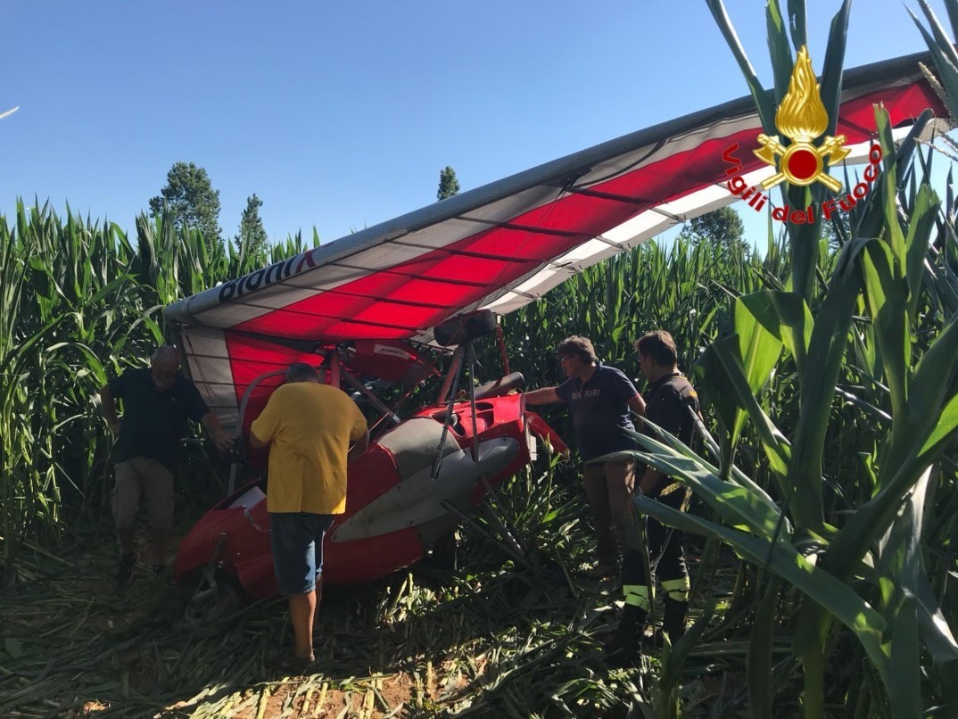 . Secondo aereo ultraleggero caduto a Cassano d'Adda - 30/06/2018
