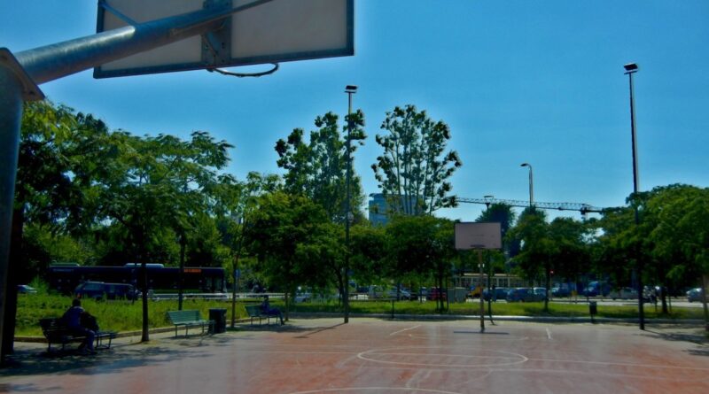 campo da basket di strada