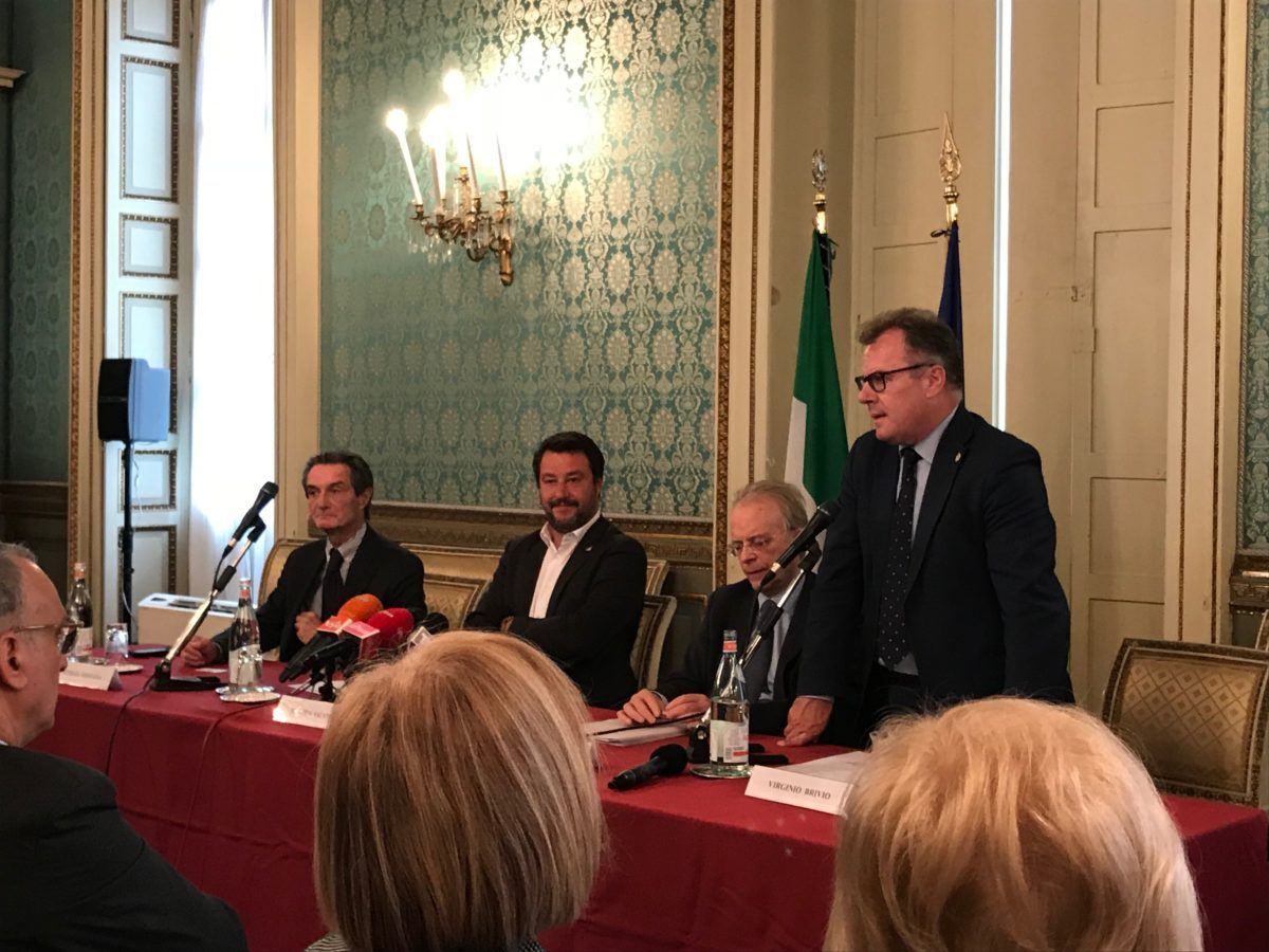 . Battaglia sulla sicurezza. Sergio Garavaglia in prima linea con Matteo Salvini, Attilio Fontana e Anci - 05/05/2019