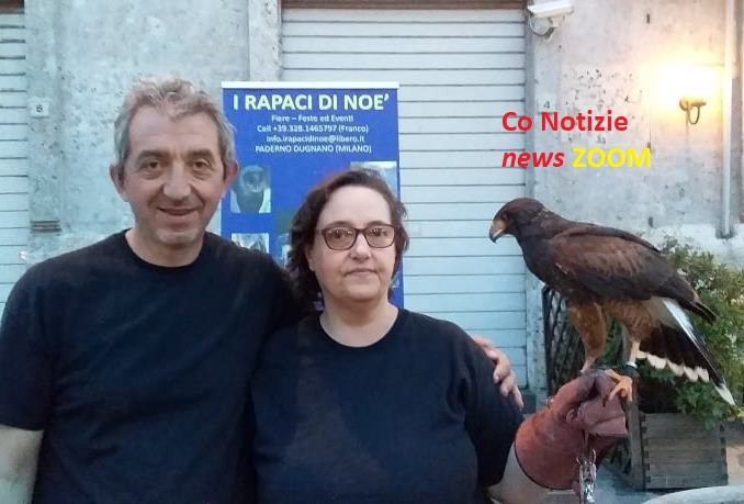 . Falconeria protagonista a "Negozi sotto le stelle", a Magenta - 21/06/2019