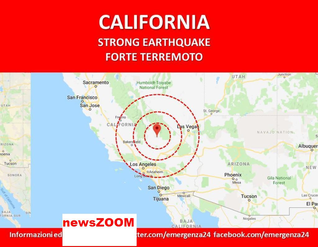 . California: terremoto 6,6 scala Richter - 04/07/2019