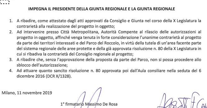 . Regione Lombardia contro la discarica di Casorezzo. Approvata la mozione - 07/12/2019