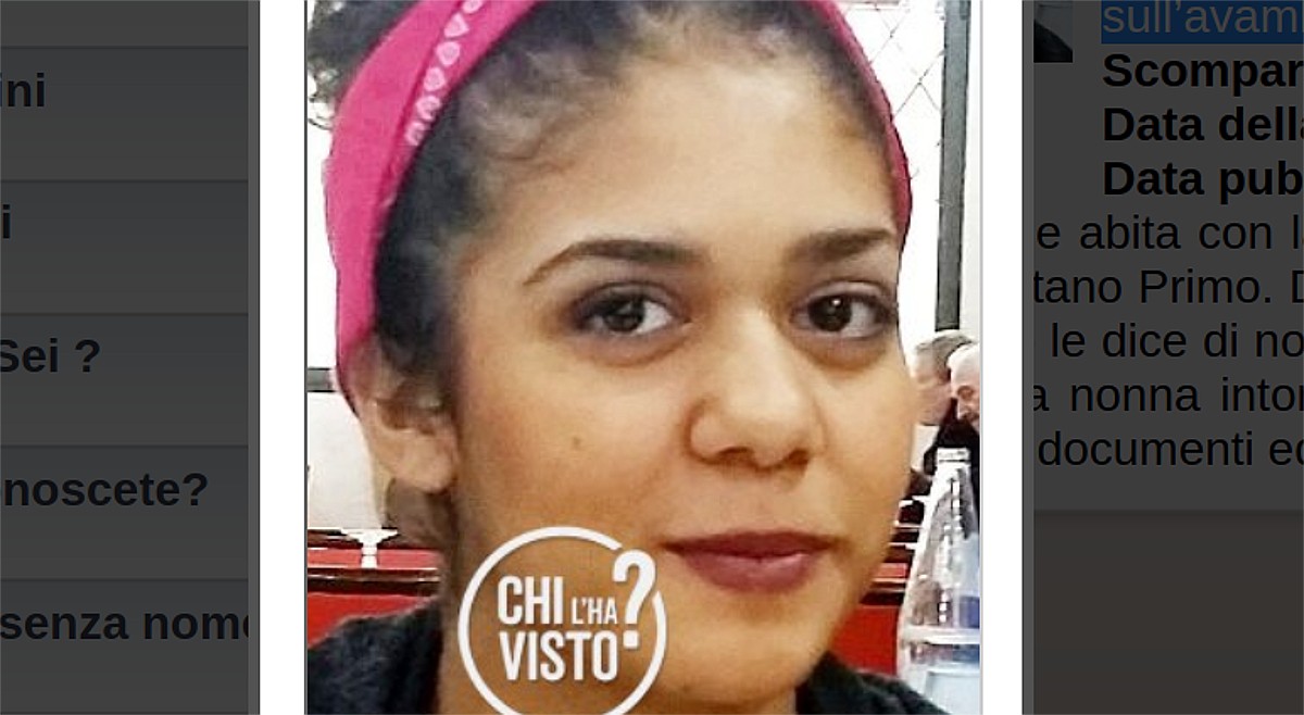 . Evelyn 17 anni scomparsa da Castano Primo - 23/01/2020