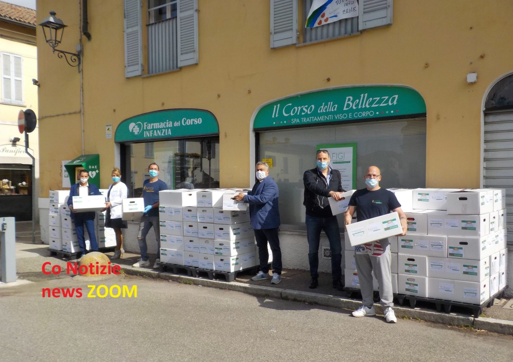 . L'Italia che non si è mai fermata per i corbettesi: AFIGI, Farm, Farmacia del Corso. Centinaia i pacchi alimentari distribuiti - 16/05/2020