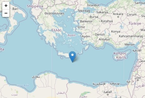 Istituto di vulcanologia e geofisiaca italiano. terremoto in Grecia a Creta