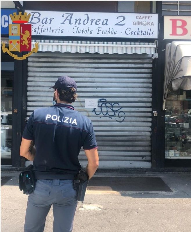 Milano: la Polizia di Stato sospende la licenza al “Bar Primavera” per 10 giorni