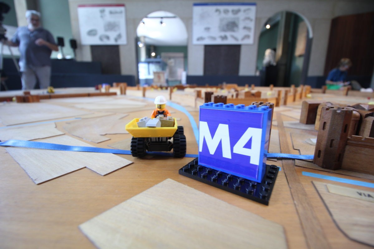 M4 e la piantina del museo archeologico di Milano