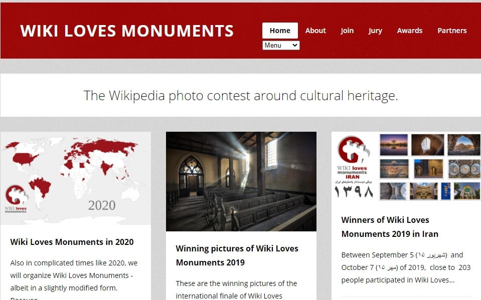 Wiki Loves Monuments. Wiki Loves Monuments chiude il 30 settembre. Tutte le informazioni per partecipare al premio internazionale di fotografia - 20/09/2020