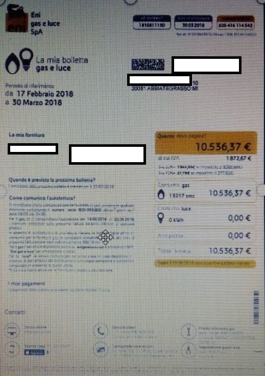 . Nella bolletta luce/gas spunta erroneamente un debito di 10.500 euro riferito a due mesi e i casi sarebbero una quindicina. Ad Abbiategrasso - 22/10/2020