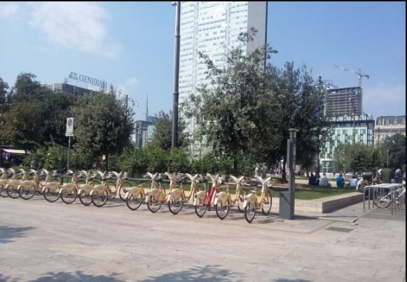 stazione centrale bike sharing