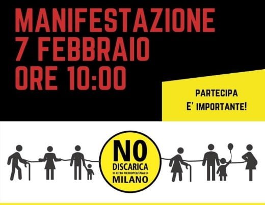 manifestazione contro la discarica. Manifestazione contro la discarica di Casorezzo - 06/02/2021