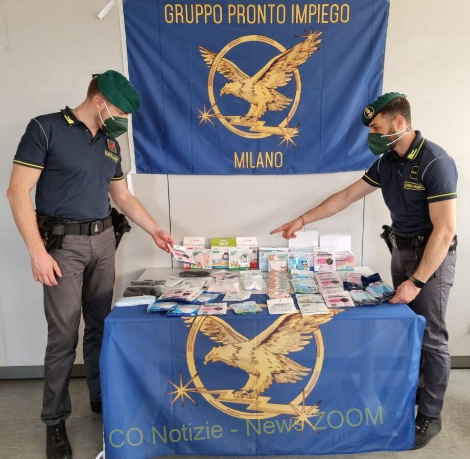 GdF sequestra 100mila mascherine contraffatte da cinesi. Milano