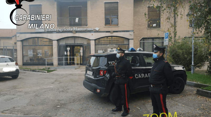 . Motta Visconti. Rapina in banca con sparatoria. 2 uomini arrestati dai carabinieri - 13/11/2021