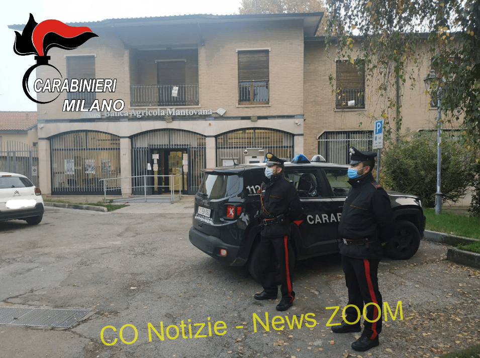 . Motta Visconti. Rapina in banca con sparatoria. 2 uomini arrestati dai carabinieri - 07/05/2022