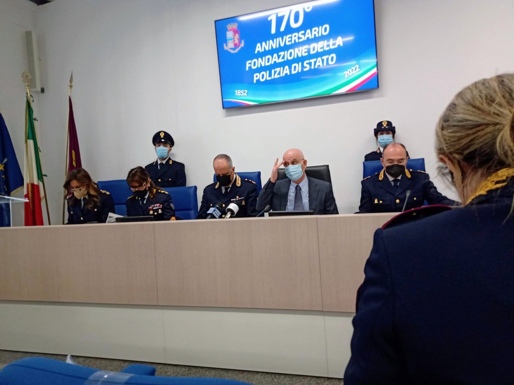 festa della polizia 2022 a Milano. Conferenza stampa