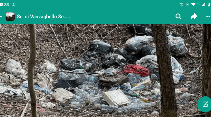 . "Buon futuro, Vanzaghello", e il bosco si è riempito di rifiuti - 12/03/2023