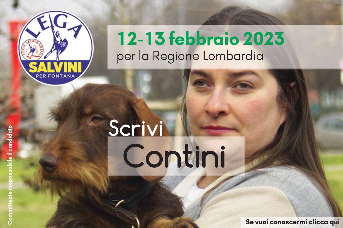 Barbara Contini candidata elezioni regionali della Lombardia 2023 per la Lega Nord