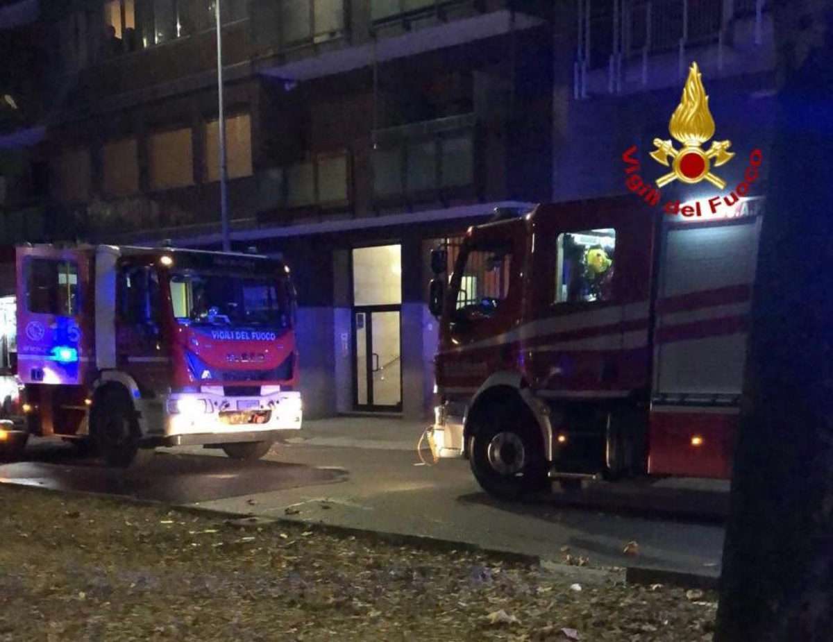 incendio. Milano. Incendio in via Teodorico - 07/02/2023