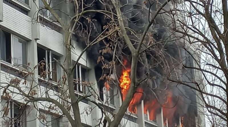 incendio. Video dell'incendio in via Quintiliano 41 - 01/03/2023