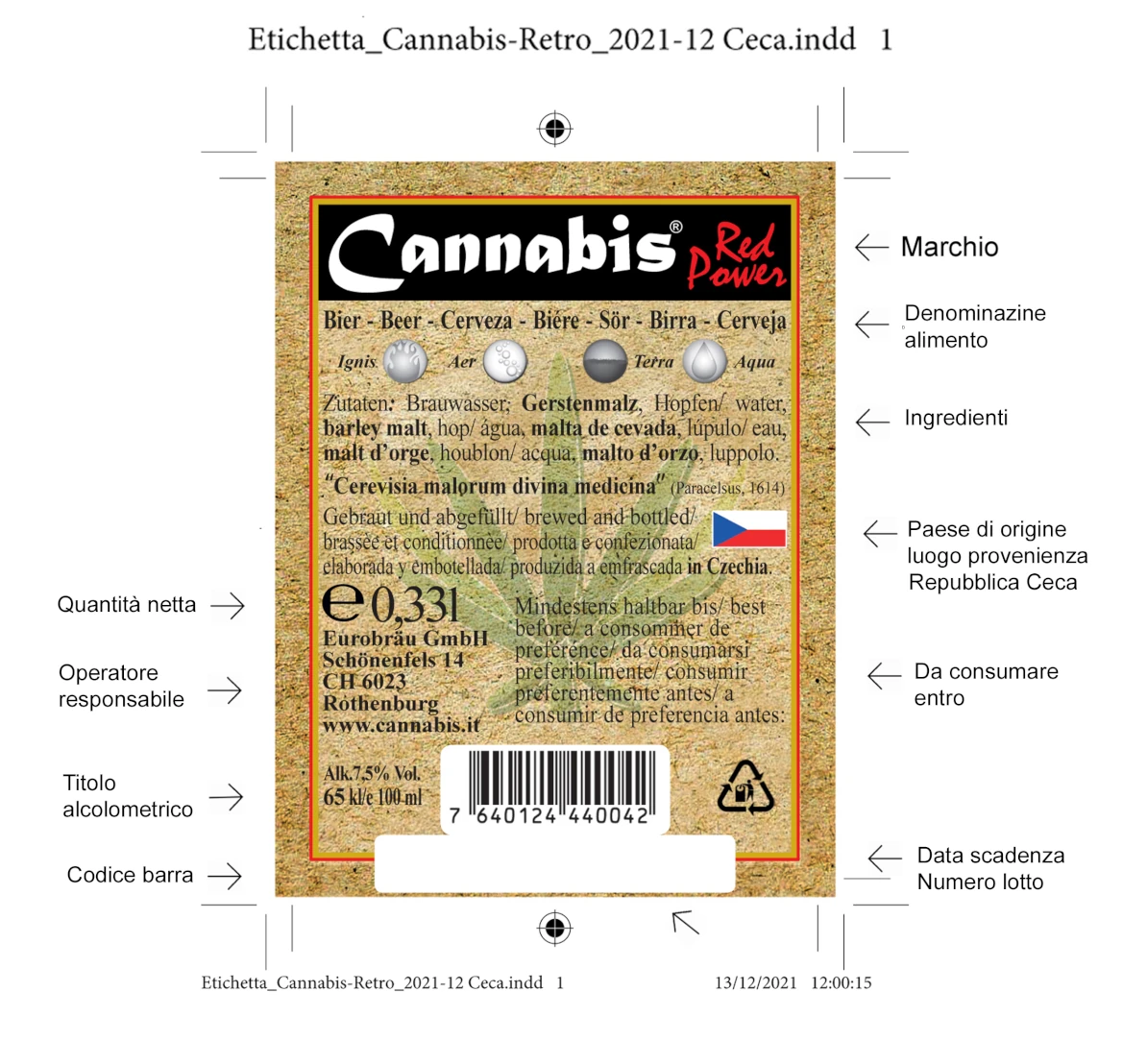 cannabis. Birra Cannabis. Guerra con il Ministero dell'agricoltura. Riceviamo e pubblichiamo dalla ditta Eurobräu GmbH - 10/05/2023