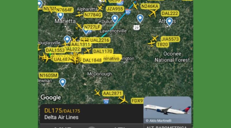 Milano,Atlanta. Volo 175 Delta Airlines Milano - Atlanta. Incidente in atterraggio a causa dell' uragano Idalia - 30/08/2023