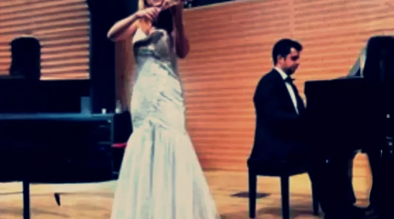milano. Teatro Bello di MIlano. il pianista Andrea Tamburelli e la violinista Sofia Semenina in un recital di musica da camera - 25/02/2024