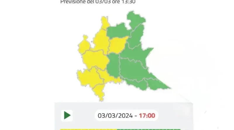 allerta meteo,Milano. Allerta meteo gialla su Milano e provincia - 03/03/2024