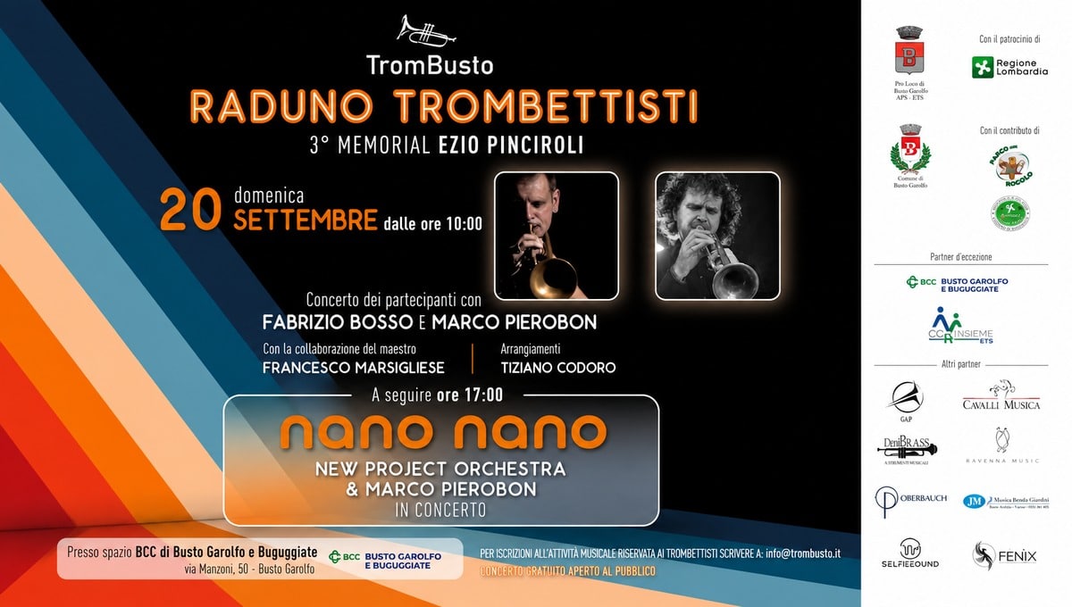 TromBusto,2026, 12/08/2026 TromBusto,2026. TromBusto 2026, a Busto Garolfo la fiera della tromba diventa internazionale - 12/08/2026