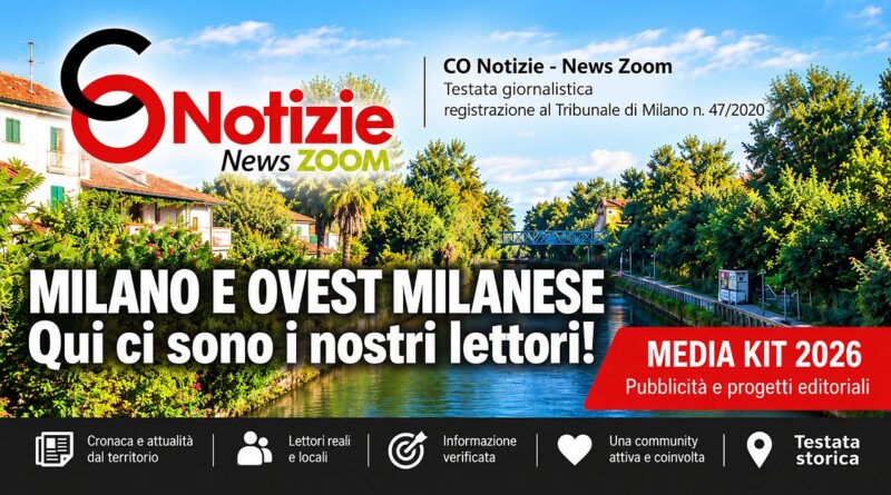 media kit. CO Notizie News Zoom: pubblicato il Media Kit 2026/per aziende, agenzie e attività locali - 11/10/2026